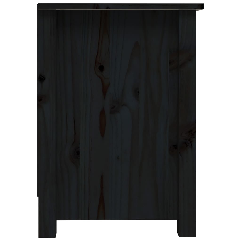 VidaXL Tv-meubel 103x36,5x52 cm massief grenenhout zwart