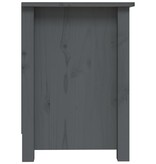 VidaXL Tv-meubel 103x36,5x52 cm massief grenenhout grijs