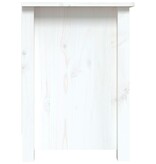 VidaXL Tv-meubel 103x36,5x52 cm massief grenenhout wit