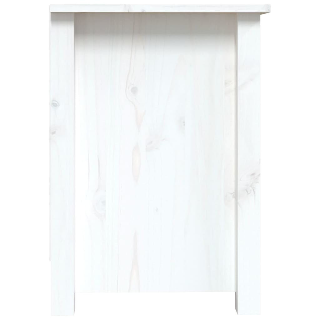 VidaXL Tv-meubel 103x36,5x52 cm massief grenenhout wit