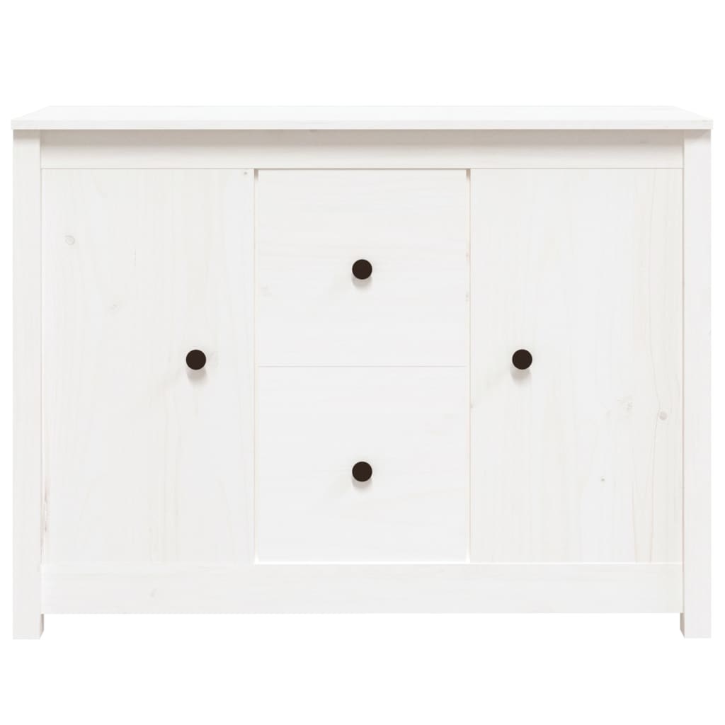 VidaXL Dressoir 100x35x74 cm massief grenenhout wit