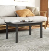 VidaXL Salontafel 80x50x40 cm massief grenenhout grijs