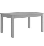 VidaXL Salontafel 80x50x40 cm massief grenenhout grijs