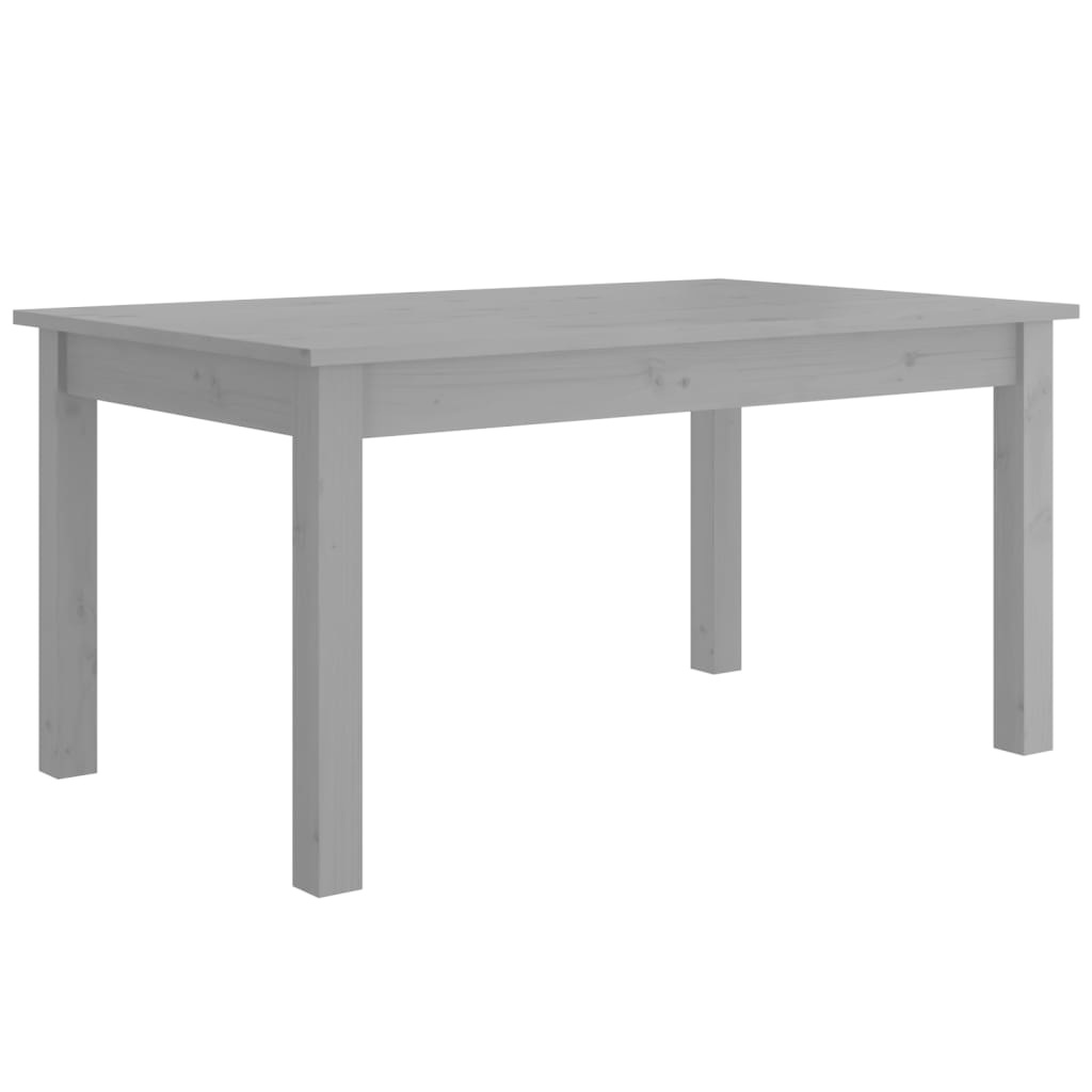 VidaXL Salontafel 80x50x40 cm massief grenenhout grijs