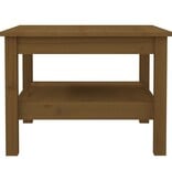 VidaXL Salontafel 55x55x40 cm massief grenenhout honingbruin