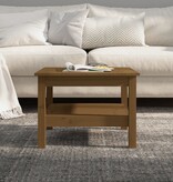 VidaXL Salontafel 55x55x40 cm massief grenenhout honingbruin