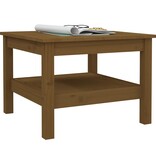 VidaXL Salontafel 55x55x40 cm massief grenenhout honingbruin
