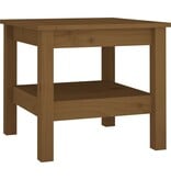 VidaXL Salontafel 45x45x40 cm massief grenenhout honingbruin