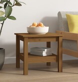 VidaXL Salontafel 45x45x40 cm massief grenenhout honingbruin