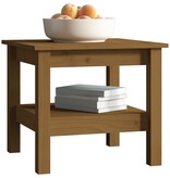 VidaXL Salontafel 45x45x40 cm massief grenenhout honingbruin