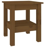 VidaXL Salontafel 35x35x40 cm massief grenenhout honingbruin