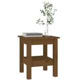 VidaXL Salontafel 35x35x40 cm massief grenenhout honingbruin