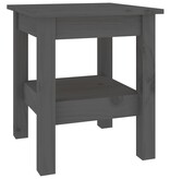 VidaXL Salontafel 35x35x40 cm massief grenenhout grijs