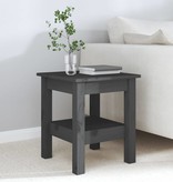 VidaXL Salontafel 35x35x40 cm massief grenenhout grijs