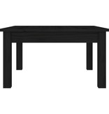 VidaXL Salontafel 55x55x30 cm massief grenenhout zwart