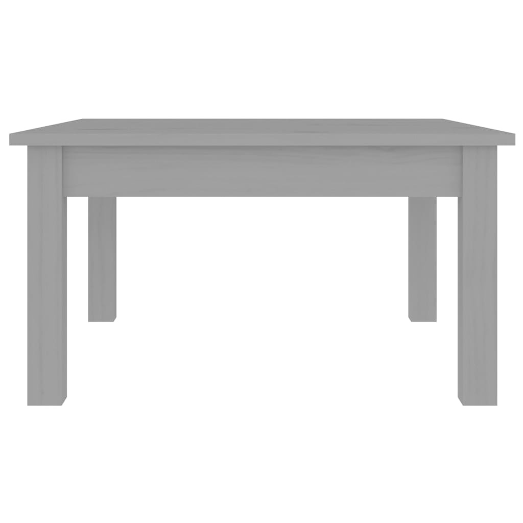 VidaXL Salontafel 55x55x30 cm massief grenenhout grijs