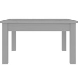 VidaXL Salontafel 55x55x30 cm massief grenenhout grijs