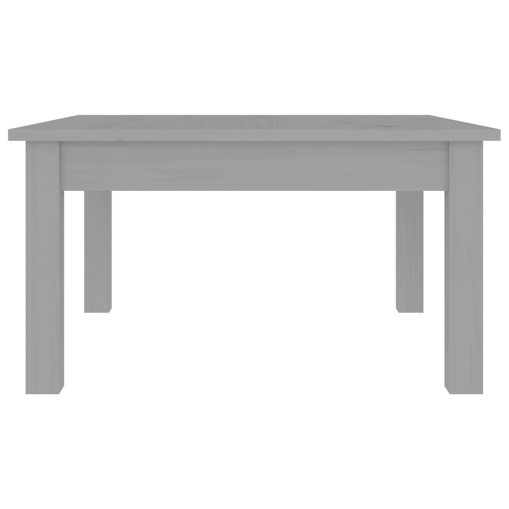 VidaXL Salontafel 55x55x30 cm massief grenenhout grijs