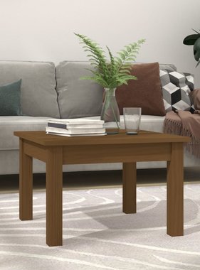 VidaXL Salontafel 45x45x30 cm massief grenenhout honingbruin