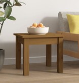 VidaXL Salontafel 35x35x30 cm massief grenenhout honingbruin