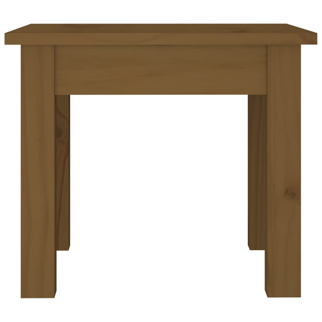 VidaXL Salontafel 35x35x30 cm massief grenenhout honingbruin