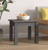 VidaXL Salontafel 35x35x30 cm massief grenenhout grijs