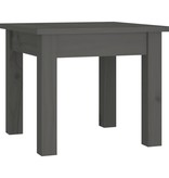 VidaXL Salontafel 35x35x30 cm massief grenenhout grijs