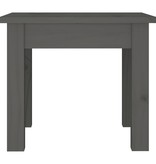 VidaXL Salontafel 35x35x30 cm massief grenenhout grijs