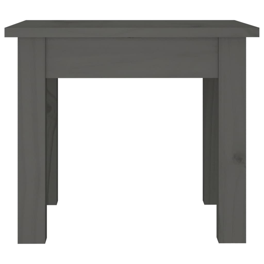 VidaXL Salontafel 35x35x30 cm massief grenenhout grijs