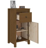 VidaXL Dressoirs 2 st 40x35x80 cm massief grenenhout honingbruin