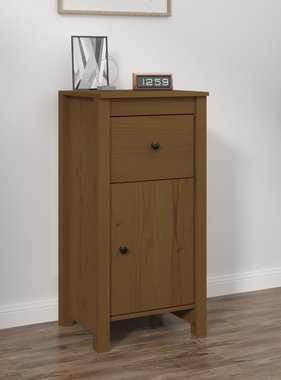 VidaXL Dressoir 40x35x80 cm massief grenenhout honingbruin