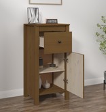 VidaXL Dressoir 40x35x80 cm massief grenenhout honingbruin