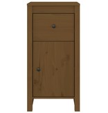 VidaXL Dressoir 40x35x80 cm massief grenenhout honingbruin