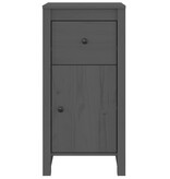 VidaXL Dressoir 40x35x80 cm massief grenenhout grijs