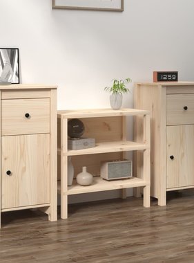 VidaXL Dressoirs 2 st 40x35x80 cm massief grenenhout