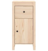 VidaXL Dressoirs 2 st 40x35x80 cm massief grenenhout