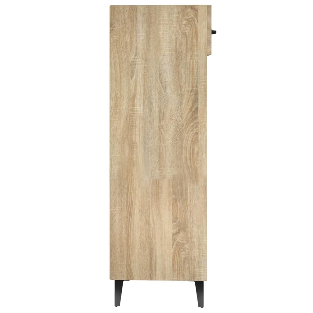 vidaXL Schoenenkast 30x35x105 cm bewerkt hout sonoma eikenkleurig