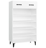 VidaXL Schoenenkast 60x35x105 cm bewerkt hout wit