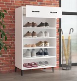 VidaXL Schoenenkast 60x35x105 cm bewerkt hout wit