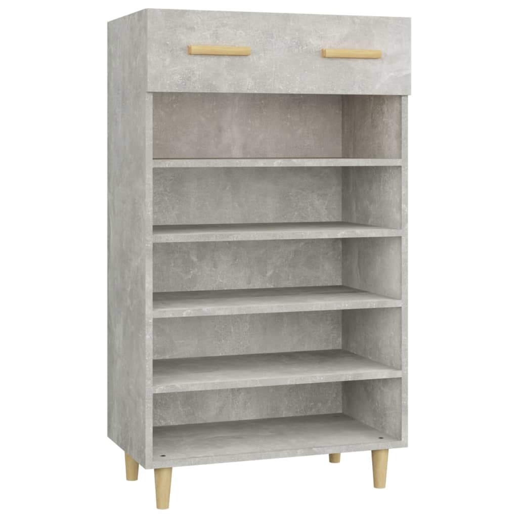 VidaXL Schoenenkast 60x35x105 cm bewerkt hout betongrijs
