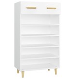 VidaXL Schoenenkast 60x35x105 cm bewerkt hout wit