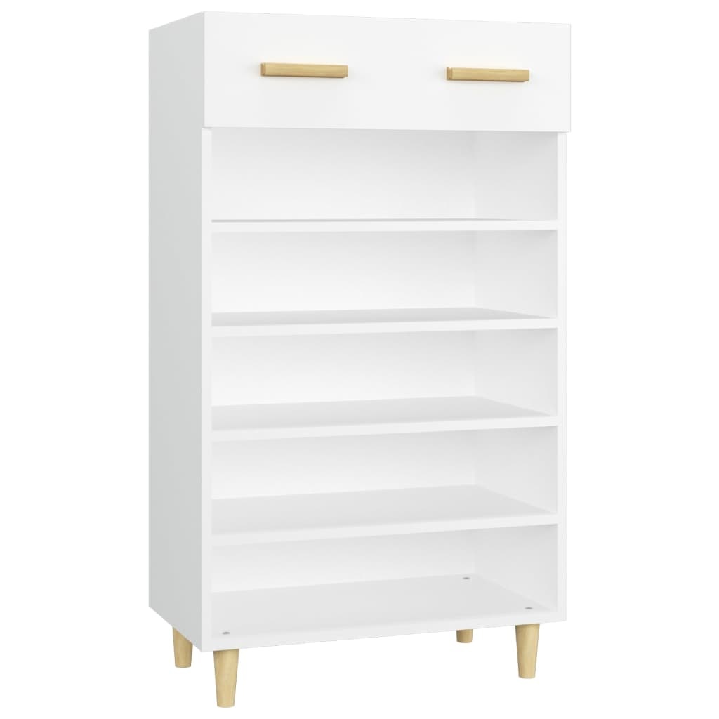 VidaXL Schoenenkast 60x35x105 cm bewerkt hout wit
