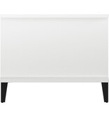 VidaXL Salontafel 90x50x40 cm bewerkt hout hoogglans wit