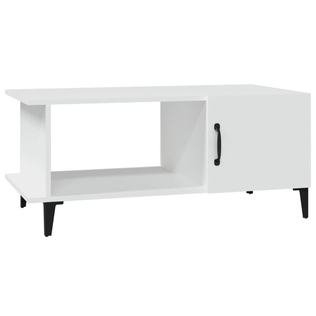 VidaXL Salontafel 90x50x40 cm bewerkt hout wit