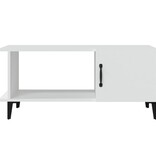 VidaXL Salontafel 90x50x40 cm bewerkt hout wit