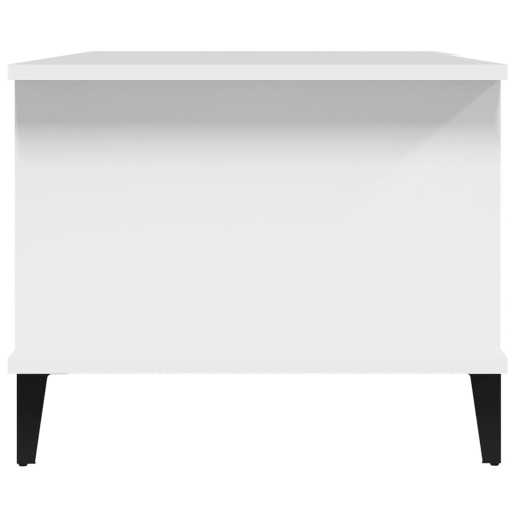 VidaXL Salontafel 90x50x40 cm bewerkt hout wit
