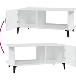 VidaXL Salontafel 90x50x40 cm bewerkt hout wit