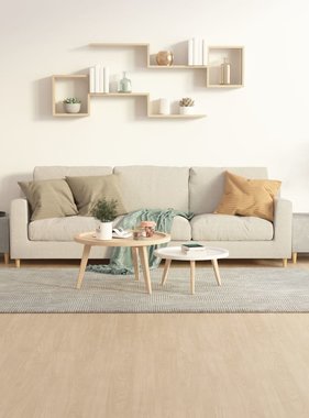 VidaXL Salontafels 2 st 50x50x40 cm bewerkt hout betongrijs