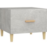 VidaXL Salontafel 50x50x40 cm bewerkt hout betongrijs