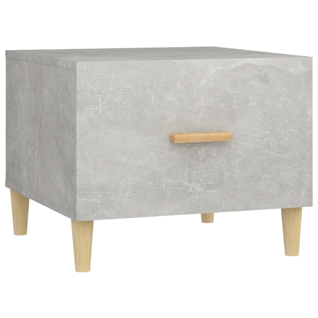 VidaXL Salontafel 50x50x40 cm bewerkt hout betongrijs